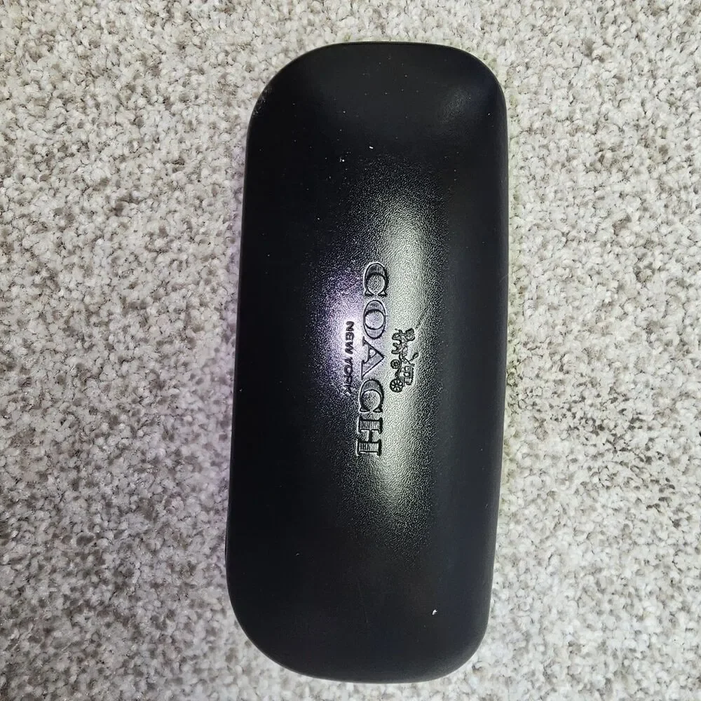 COACH New York Gloss‎ Black Sunglasses Clamshell HARD CASE ONLY - Large